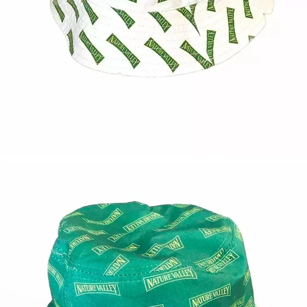 Nature Valley Green and White Bucket Hat